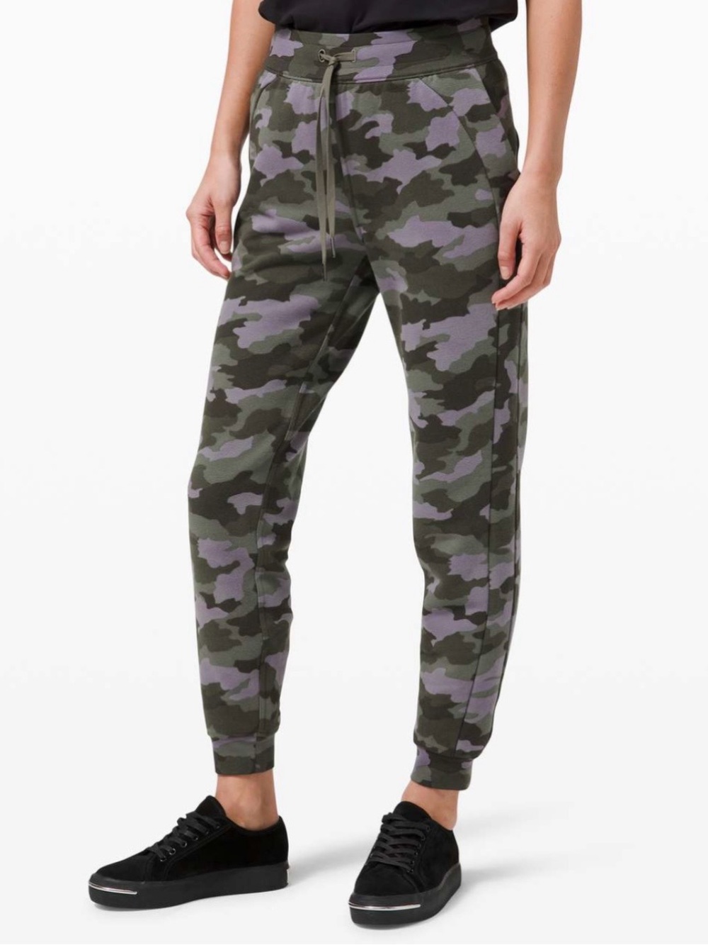 lululemon athletica Olive & Lavender Camo Joggers